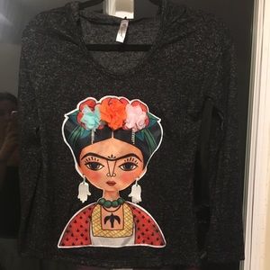 Frida hoodie top 🌸🌸🌸 NWOT